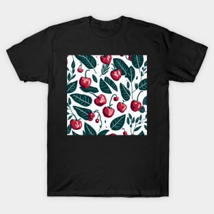 green red cherry pattern T-Shirt